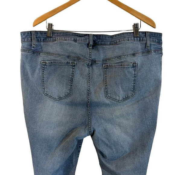 Old Navy Rockstar Jeans Plus Size 22 High Waist Light Wash Stretch Cotton Blend - Picture 4 of 7